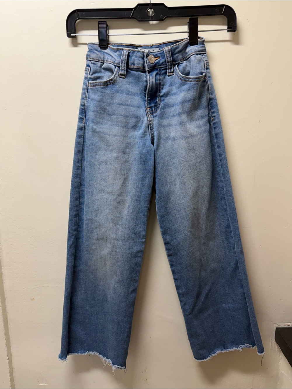 Celebrity Pink Wide-Leg Flare Jeans in Light Blue Wash